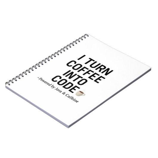 Ich mache Kaffee in Code - Witziges Programmangebo Notizblock (Linke Seite)