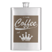 Ich mache Kaffee in KOMs Flachmann (Vorderseite)