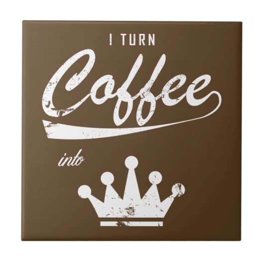 Ich mache Kaffee in KOMs Fliese (Vorderseite)