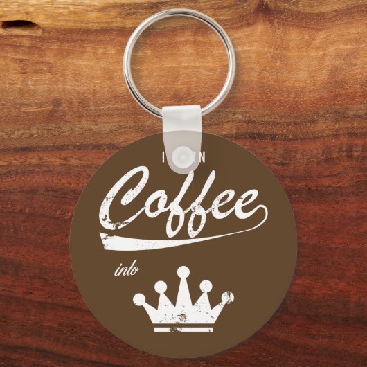 Ich mache Kaffee in KOMs Schlüsselanhänger (Vorderseite)