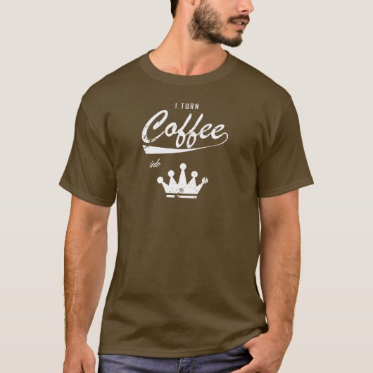 Ich mache Kaffee in KOMs T-Shirt (Vorderseite)