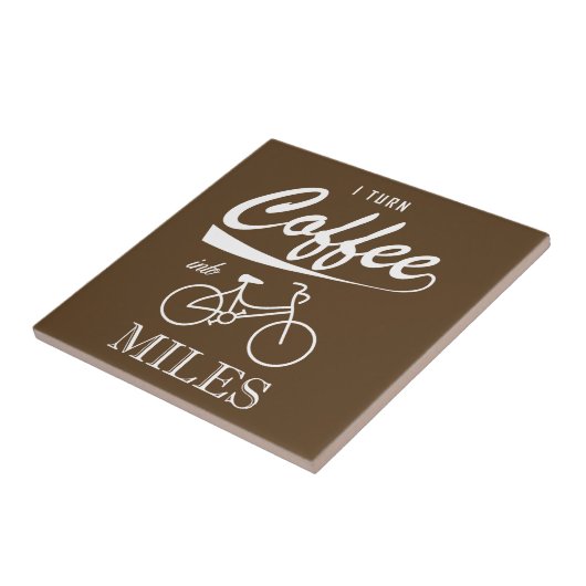 Ich mache Kaffee in Meilen Fliese (Seite)