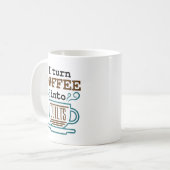 Ich mache Kaffee in Quilts Quilter Kaffeetasse (Vorderseite Links)