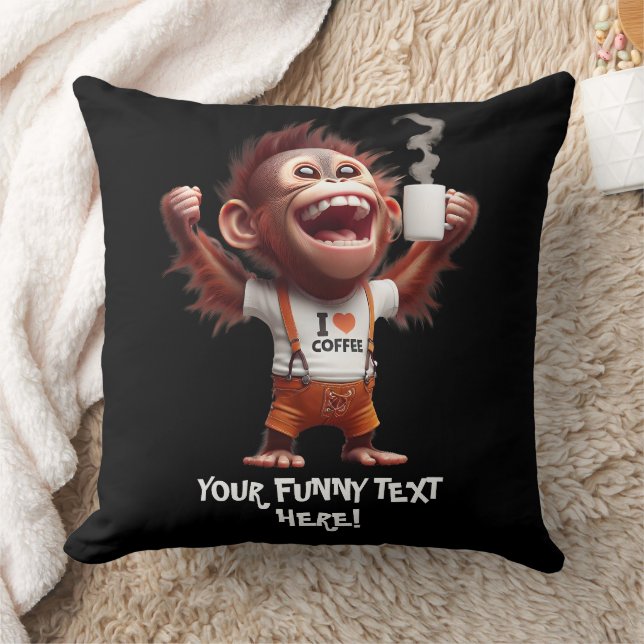 Ich mache Kaffee Kissen (Decke)