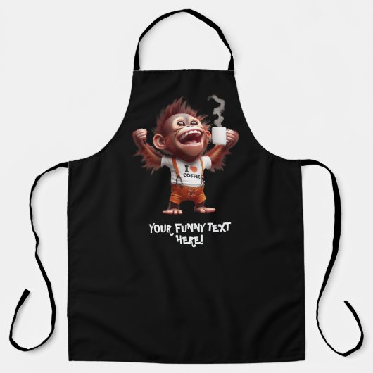 Ich mache Kaffee Schürze (Vorderseite)