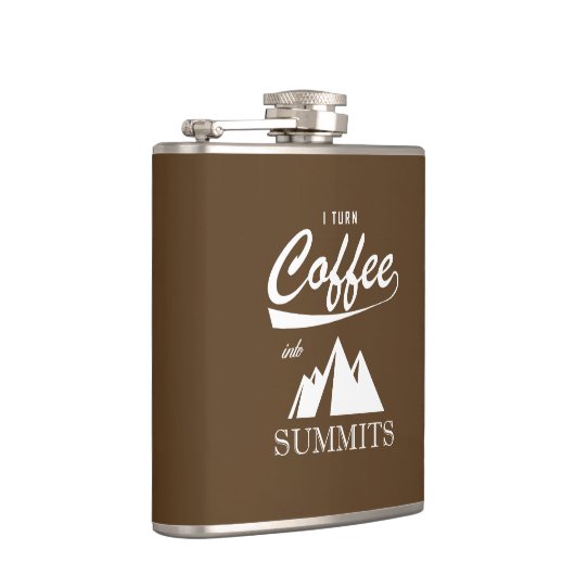 Ich mache Kaffee zu Gipfeln Flachmann (Rechts)