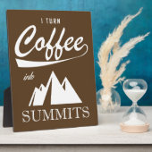 Ich mache Kaffee zu Gipfeln Fotoplatte (Seite)