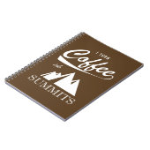 Ich mache Kaffee zu Gipfeln Notizblock (Linke Seite)