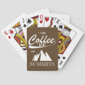 Ich mache Kaffee zu Gipfeln Spielkarten (Rückseite)
