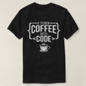 Ich mache Kaffee zum Code Funny Computer Programme T-Shirt (Design vorne)