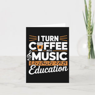 Ich mache Kaffee zum Musiklehrer der Bildung Karte
