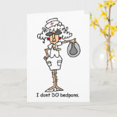 Ich mache keine Bettchen! Karte (Gelbe Blume)