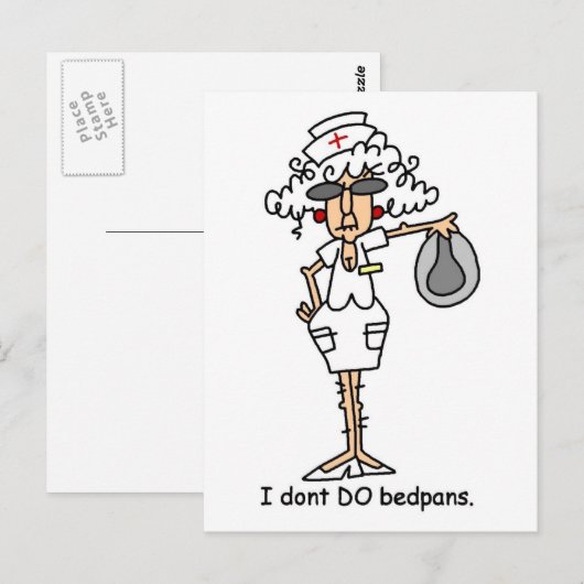 Ich mache keine Bettchen! Postkarte (Vorne/Hinten)