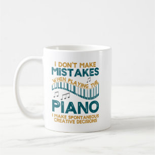 Ich mache keine Fehler beim Klavierspielen Kaffeetasse