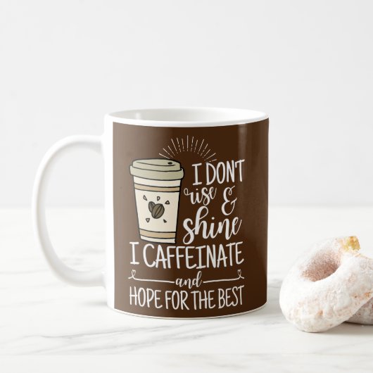 Ich mache keine Hoffnung für das Beste Kaffeetasse (Mit Donut)
