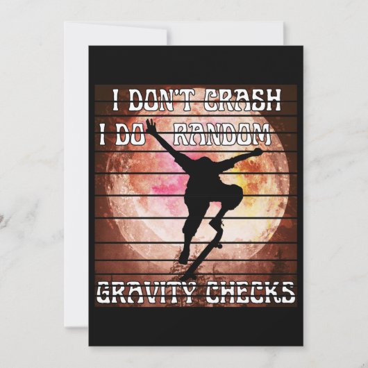 Ich mache keine Karos in zufälliger Qualität Einladung (Vorderseite)