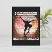 Ich mache keine Karos in zufälliger Qualität Einladung (Stehend Vorderseite)