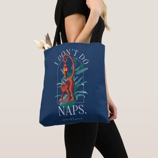 Ich mache keine Nickerchen Affe - Der weiße Lotus Tasche (Von Nahem)