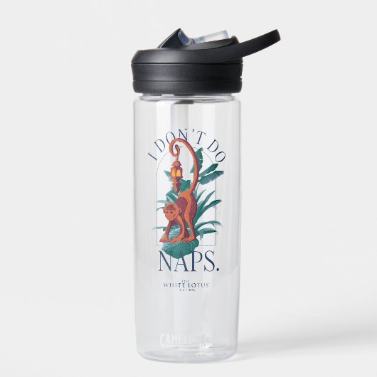 Ich mache keine Nickerchen Affe - Der weiße Lotus Trinkflasche (Links)