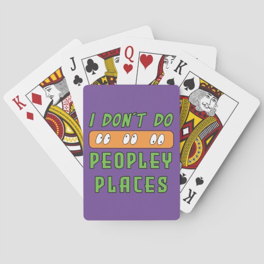 Ich mache keine Peopley Places Spielkarten (Rückseite)