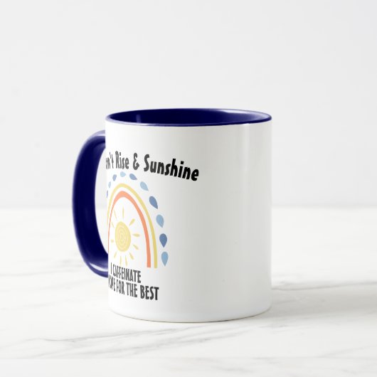 Ich mache keine Sonnenschein-Tasse, sonniger Kaffe Tasse (Vorderseite Links)