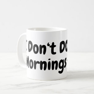 Ich mache keinen Morgen .. Müde.. Katze Kaffeetasse