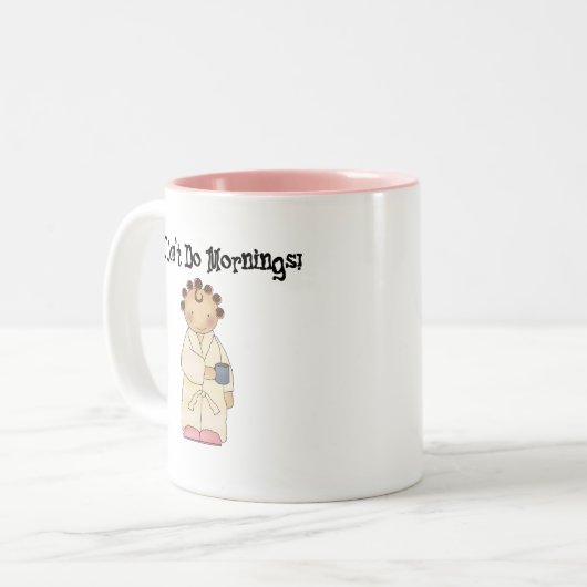 Ich mache keinen Morgen Zweifarbige Tasse (Vorderseite Links)