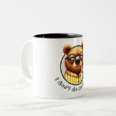 Ich mache keinen Morgenbär Zweifarbige Tasse (Vorderseite Links)