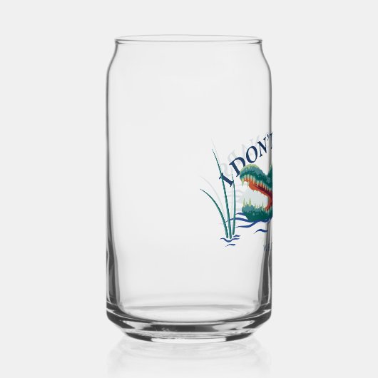 Ich mache keinen Nickerchen-Alligator - Der weiße Dosenglas (Rechts)