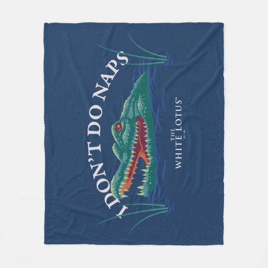 Ich mache keinen Nickerchen-Alligator - Der weiße Fleecedecke (Vorderseite)