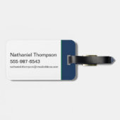 Ich mache keinen Nickerchen-Alligator - Der weiße  Gepäckanhänger (Rückseite horizontal)