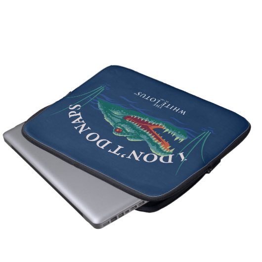 Ich mache keinen Nickerchen-Alligator - Der weiße Laptopschutzhülle (Vorne Knopf)