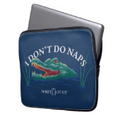 Ich mache keinen Nickerchen-Alligator - Der weiße  Laptopschutzhülle (Vorderseite Links)