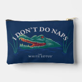 Ich mache keinen Nickerchen-Alligator - Der weiße Zubehörtasche (Rückseite)