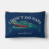 Ich mache keinen Nickerchen-Alligator - Der weiße  Zubehörtasche (Vorderseite)