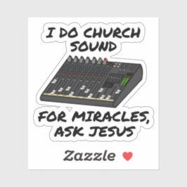 Ich mache Kirchenklang für Wunder, Frag Jesus, Kir Aufkleber