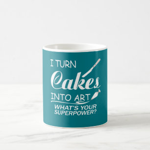 Ich mache Kuchen zu Kunst Kaffeetasse