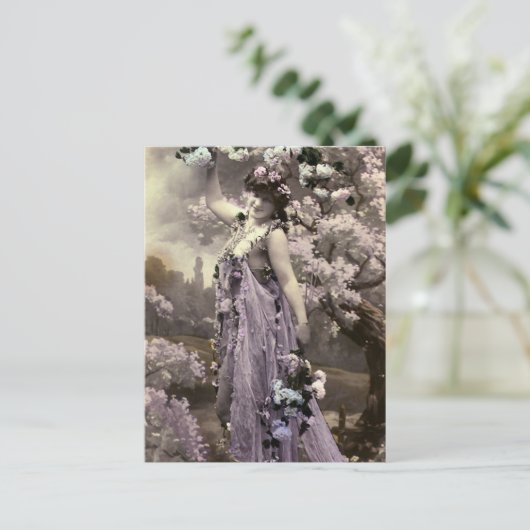 Ich mache Liebe-Blume Postkarte (Stehend Vorderseite)