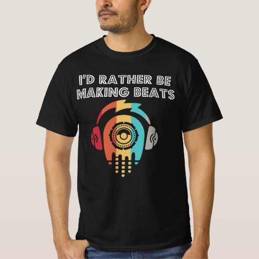 Ich mache lieber Beats Pad DJ Audio Music T-Shirt (Vorderseite)