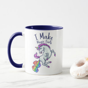 Ich mache magische Fürze Regenbogen Einhorn Tasse