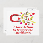 Ich mache Maßnahmen, um die attraktive Postkarte z (Vorne/Hinten)