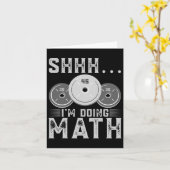 Ich mache Mathe-Fitness-Weightasking-Workout Karte (Gelbe Blume)