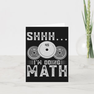 Ich mache Mathe-Fitness-Weightasking-Workout Karte