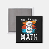 Ich mache Mathe-Fitness-Weightasking-Workout Magnet (Vorderseite/Rückseite)