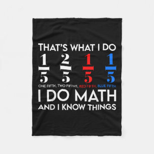 Ich mache Mathe und ich weiß Dinge Mathe Geek Stud Fleecedecke