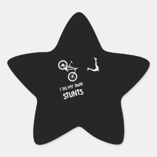 Ich mache mein eigenes Stunts Mountainbike Stern-Aufkleber