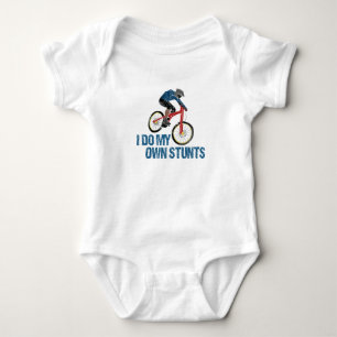 Ich mache mein eigenes Stunts Mountainbike Vintag Baby Strampler