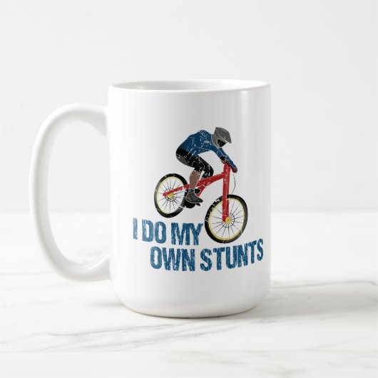 Ich mache mein eigenes Stunts Mountainbike Vintag Kaffeetasse (Links)