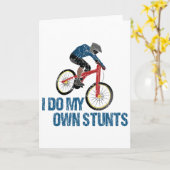 Ich mache mein eigenes Stunts Mountainbike Vintag Karte (Gelbe Blume)