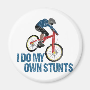 Ich mache mein eigenes Stunts Mountainbike Vintag Magnet